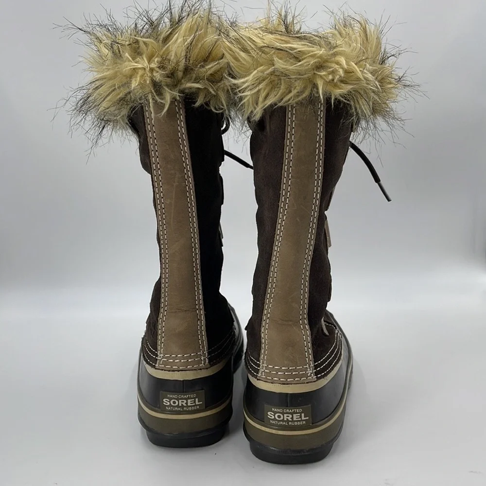 Sorel Tofino Faux Fur Lined Winter Snow Boots NL1540-248 Brown Womens